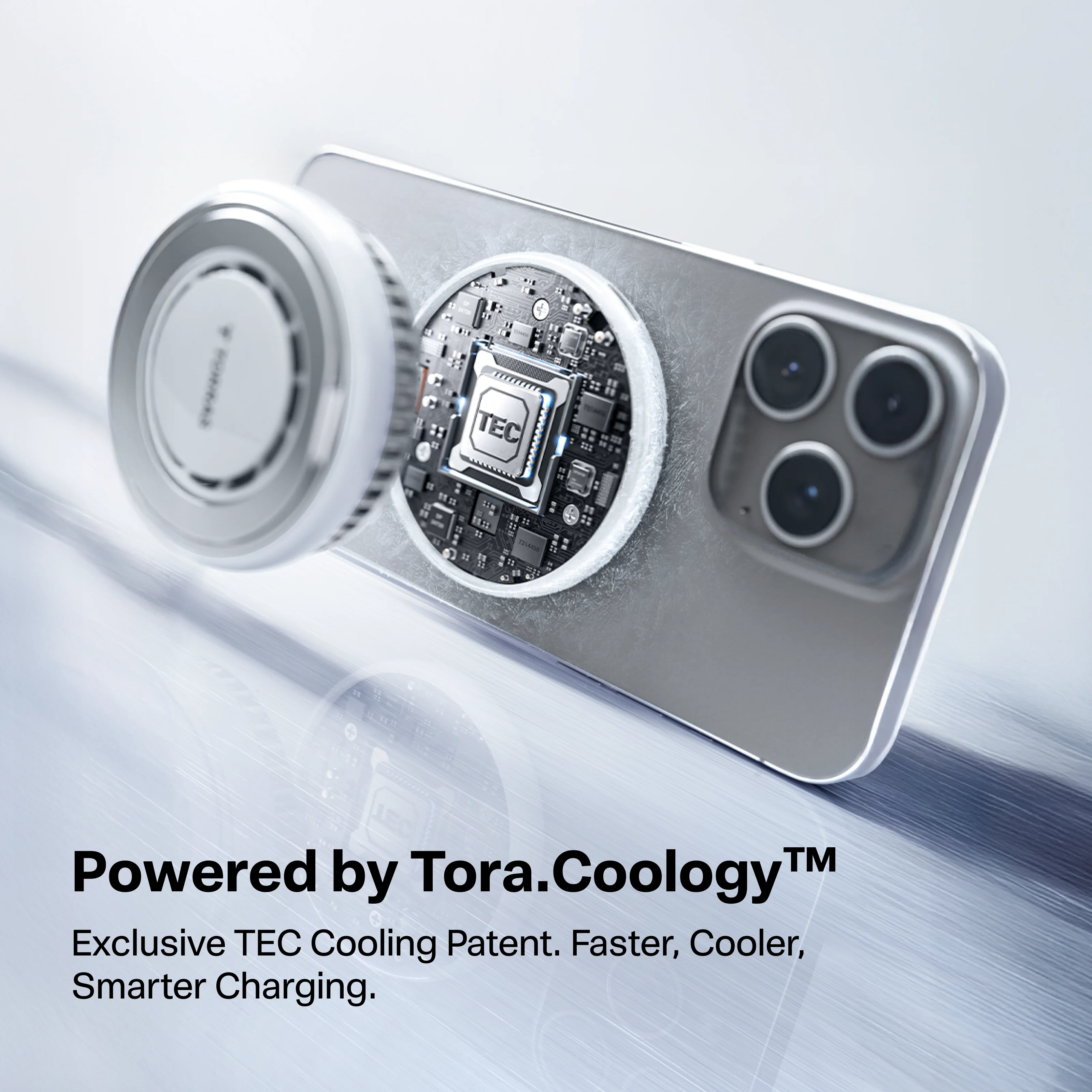 [US Only] PolarCircle Qi2 25W TEC Cooling Wireless Charger with Adapter - Image 6